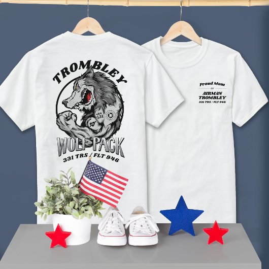 331 Wolf Pack Luchtmacht BMT Afstuderen LICHT Kleu T-shirt