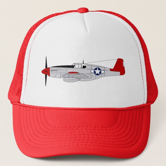332e vuursteentje - Redtails - Tuskegee Airmen Trucker Pet (Voorkant)