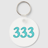 333 Angel Number Spiritual Awareness Sleutelhanger (Voorkant)