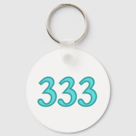 333 Angel Number Spiritual Awareness Sleutelhanger