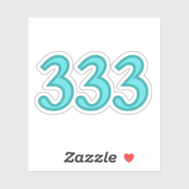 333 Angel Number Spiritual Awareness Sticker