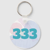 333 Engel Nummer Begeleiding Ondersteuning Manifes Sleutelhanger (Voorkant)