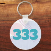 333 Engel Nummer Begeleiding Ondersteuning Manifes Sleutelhanger (Achterkant)