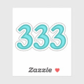 333 Engel Nummer Spiritueel Bewustzijn Sticker (Vel)