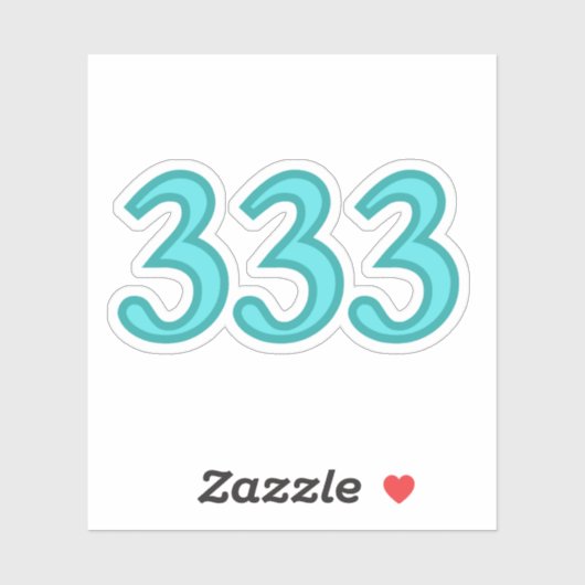 333 Engel Nummer Spiritueel Bewustzijn Sticker (Vel)