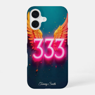 333 Engelennummer Manifestatie – Positieve Energie iPhone 16 Hoesje