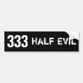 333 Halve aamte Bumpersticker (Voorkant)