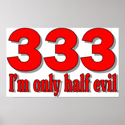 333 poster (Voorkant)