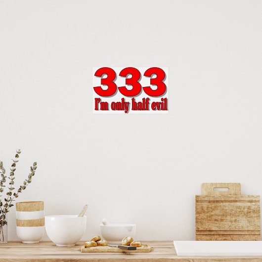 333 poster (Keuken)