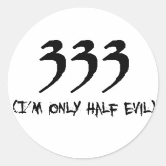 333 RONDE STICKER