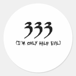 333 RONDE STICKER