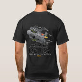 334e FS-strike Eagle met oproepteken T-shirt (Achterkant)