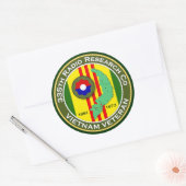 335ste RRC 2 - ASA Vietnam Ronde Sticker (Envelop)