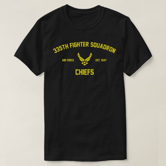 335th Fighter Squadron Chiefs T-shirt (Design voorkant)