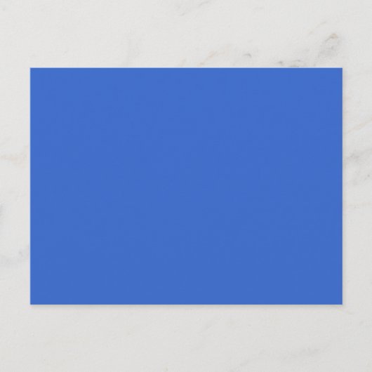3366CC Solid Blue Background Color Sjabloon Briefkaart (Voorkant)