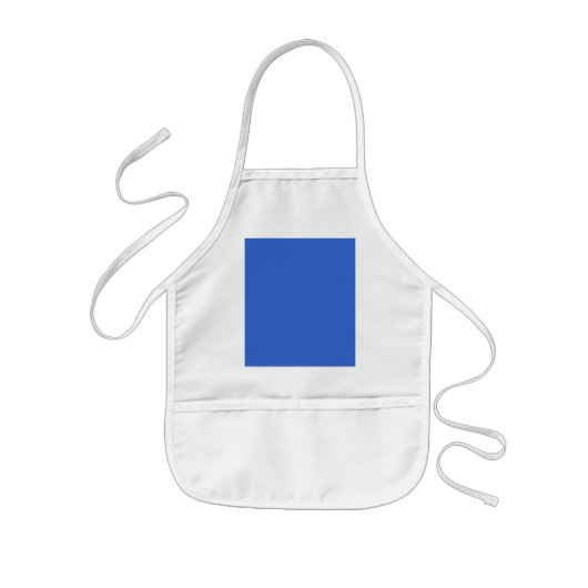 3366CC Solid Blue Background Color Sjabloon Kinder Schort (Voorkant)
