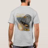 336e F-15e strike adelaar - lichtgekleurd T-shirt (Achterkant)