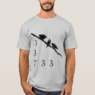 337 vogels op een draad t-shirt