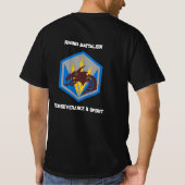 337th MI BN Black PT-Shirt T-shirt (Achterkant)