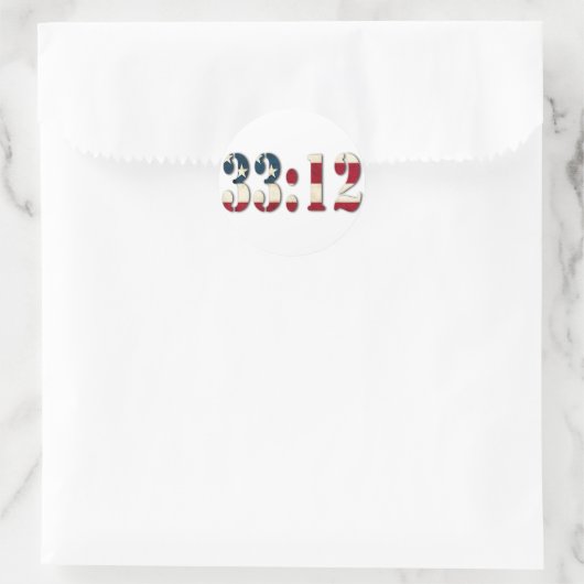 33:12 #1 RONDE STICKER (Tas)