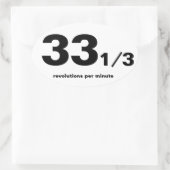 33 1/3 toeren parodie marathon sticker lang spelen (Tas)