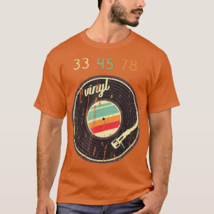 33 45 78 Retro Vinyl Record Platenspeler T-shirt