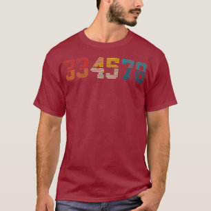 33 45 78 RPM Retro Vinyl Record DJ Muziek T-shirt