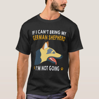 33 Als ik mijn Duitse herder niet kan meenemen, ga T-shirt