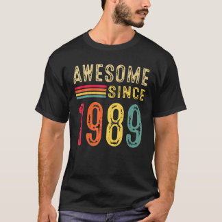 33 Birthday Decorations Mannen Women 1989 Bday 33t T-shirt