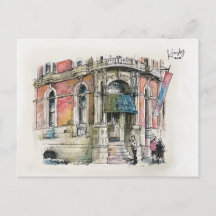 33 : Briefkaart van de juwelenwinkel