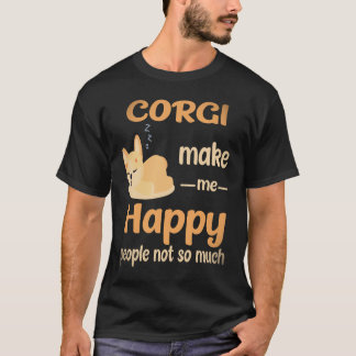 33 Corgi maakt me gelukkig, mensen niet zo veel Co T-shirt