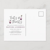33 e 30e verjaardag uitnodiging briefkaart (Achterkant)
