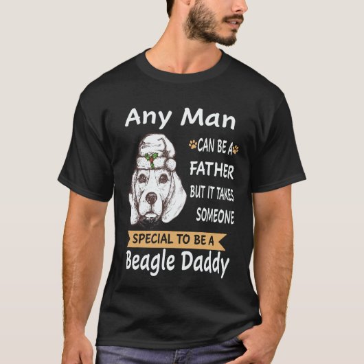 33 Elke Man - Beagle Daddy Beagle T-shirt (Voorkant)