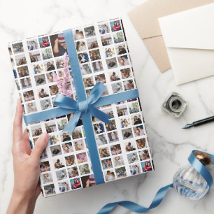 33 Foto gepersonaliseerde op maat gemaakte collage Cadeaupapier