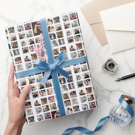 33 Foto gepersonaliseerde op maat gemaakte collage Cadeaupapier (Geschenken)