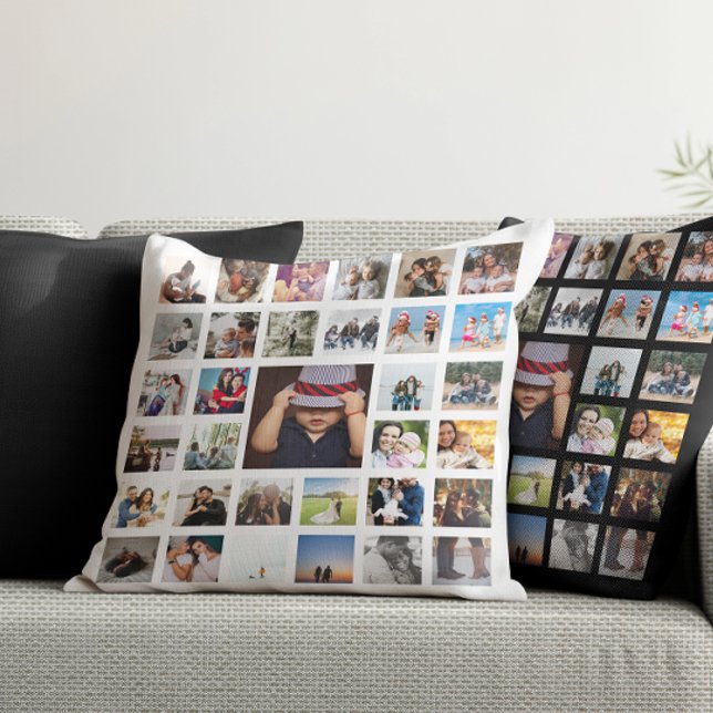 33 Foto Sjabloon Persoonlijk Aangepast Collage Kussen (33 Photo Template Personalized Custom Made Collage Throw Pillow by Ricaso. Photo gift ideas)
