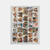 33 Fotocollage - Raster op gekleurde achtergrond Fleece Deken (Voorkant)