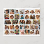 33 Fotocollage - Raster op witte achtergrond Briefkaart (Voorkant)