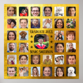 33 Foto's om het plein van de Graduation Party te  Poster