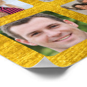   33 Foto's om je afstudeerfeest vierkant te perso Poster (Hoek)