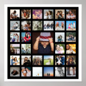 33 Fotosjabloon Aangepast aangepast Collage Poster (Voorkant)