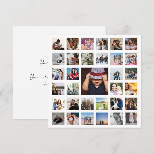 33 Fotosjabloon gepersonaliseerd (Voorkant / Achterkant)