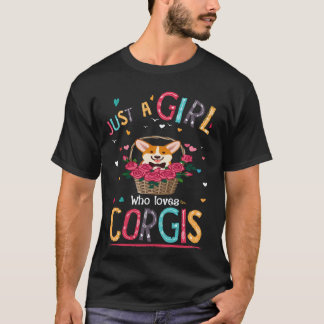 33 Gewoon een meisje dat van Corgi houdt T-shirt