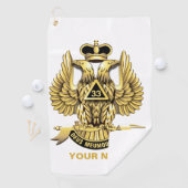 33 GRADEN MASON Golf handdoek (Insitu)