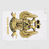 33 GRADEN MASON Golf handdoek (Horizontaal)