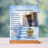 33 graden Mason Memorial Foto Acryl Bord (Neutraal)