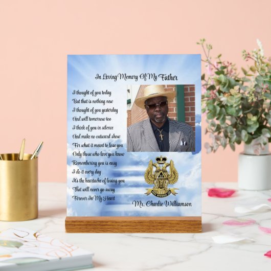 33 graden Mason Memorial Foto Acryl Bord (Huwelijk)