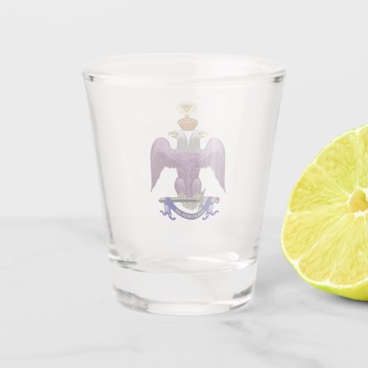 33 graden shot glas (Achterkant)