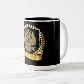 33 graden tweekleurige koffiemok (Voorkant rechts)