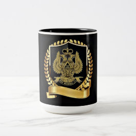 33 graden tweekleurige koffiemok